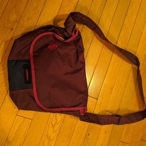 Purple cross body bag